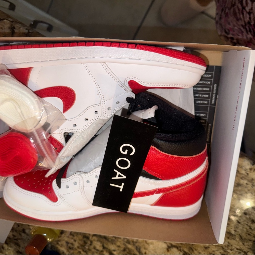Nike Men Red and White Sneakers